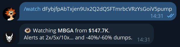 Watch alerts